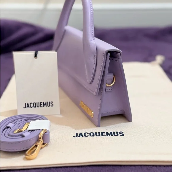 NWT Jacquemus Le Chiquito Long – Lilac Purple Leather - Picture 5 of 11